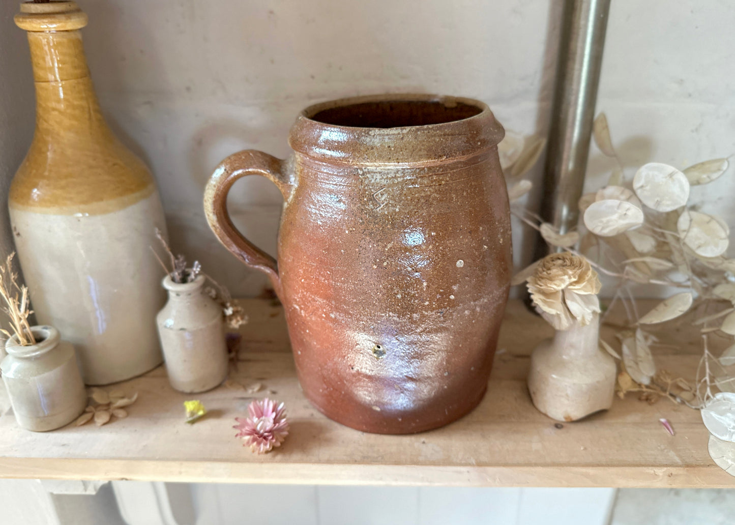 French Stoneware Jug, Pot En Gres