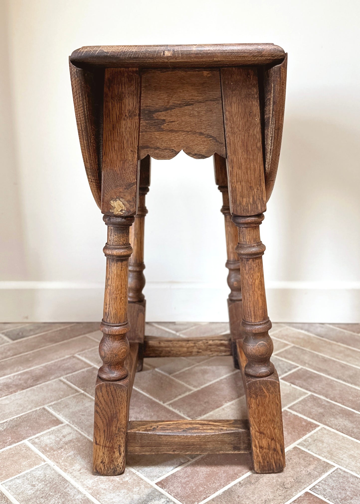 Drop Leaf Oak Side Table