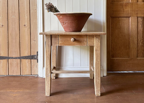 Stripped Pine Side Table