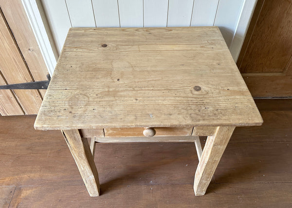 Stripped Pine Side Table