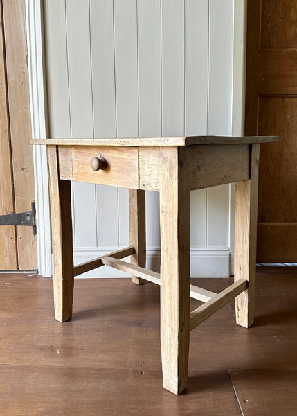 Stripped Pine Side Table
