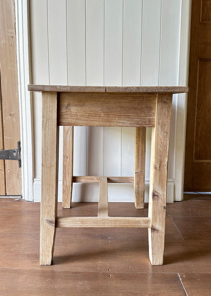 Stripped Pine Side Table