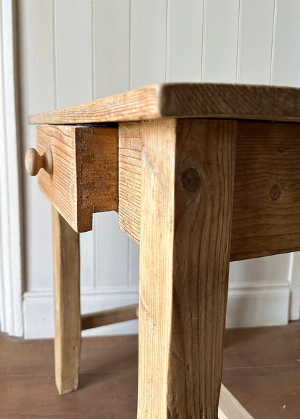 Stripped Pine Side Table