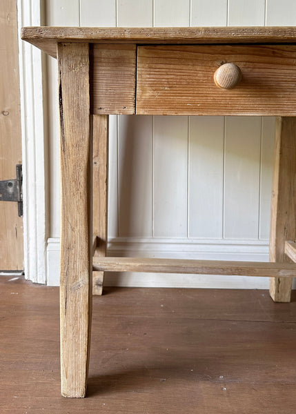 Stripped Pine Side Table