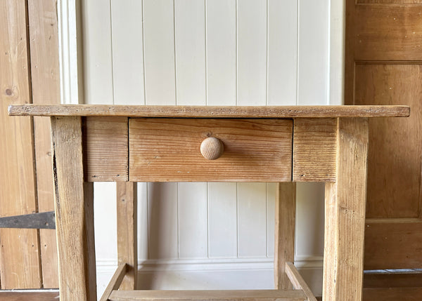 Stripped Pine Side Table