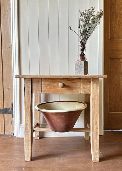 Stripped Pine Side Table