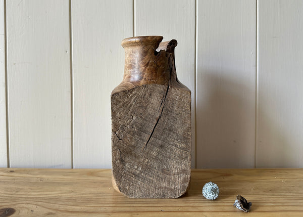 Hand Turned Oak Bottle- Made by Alan