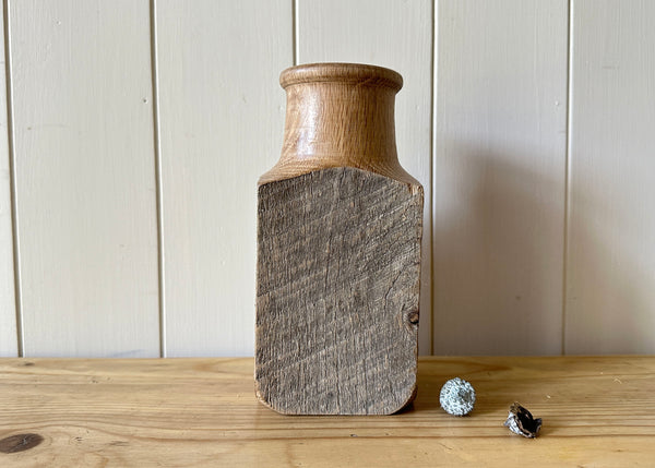 Hand Turned Oak Bottle- Made by Alan