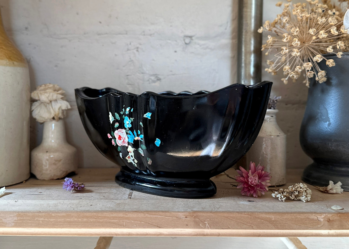 Hand Painted Mantle Vase