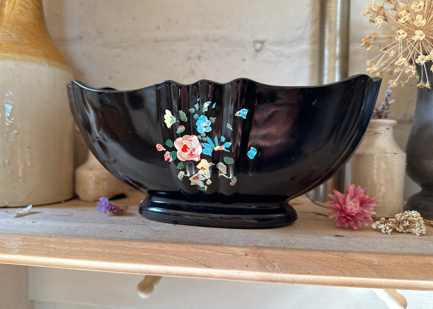 Hand Painted Mantle Vase