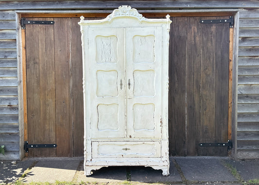 Antique French Armoire with Lock & Key