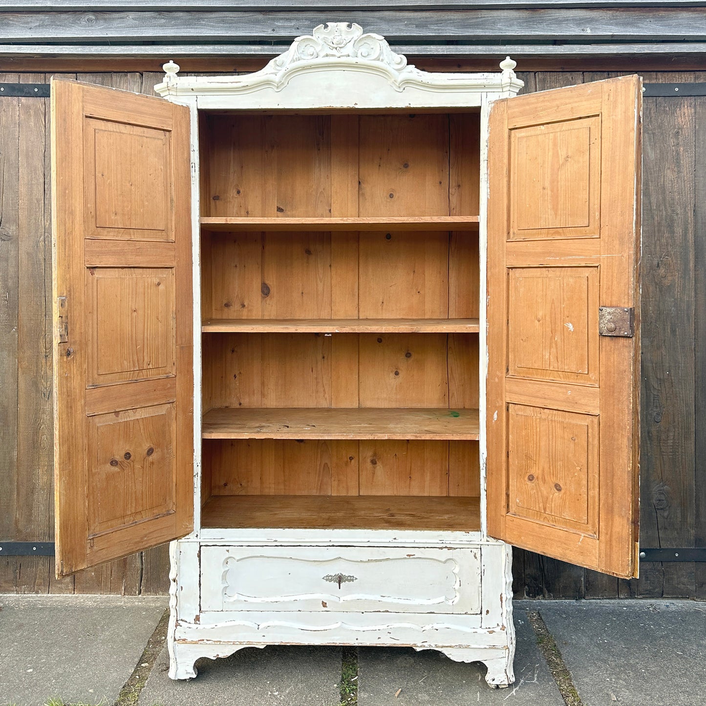 Antique French Armoire with Lock & Key