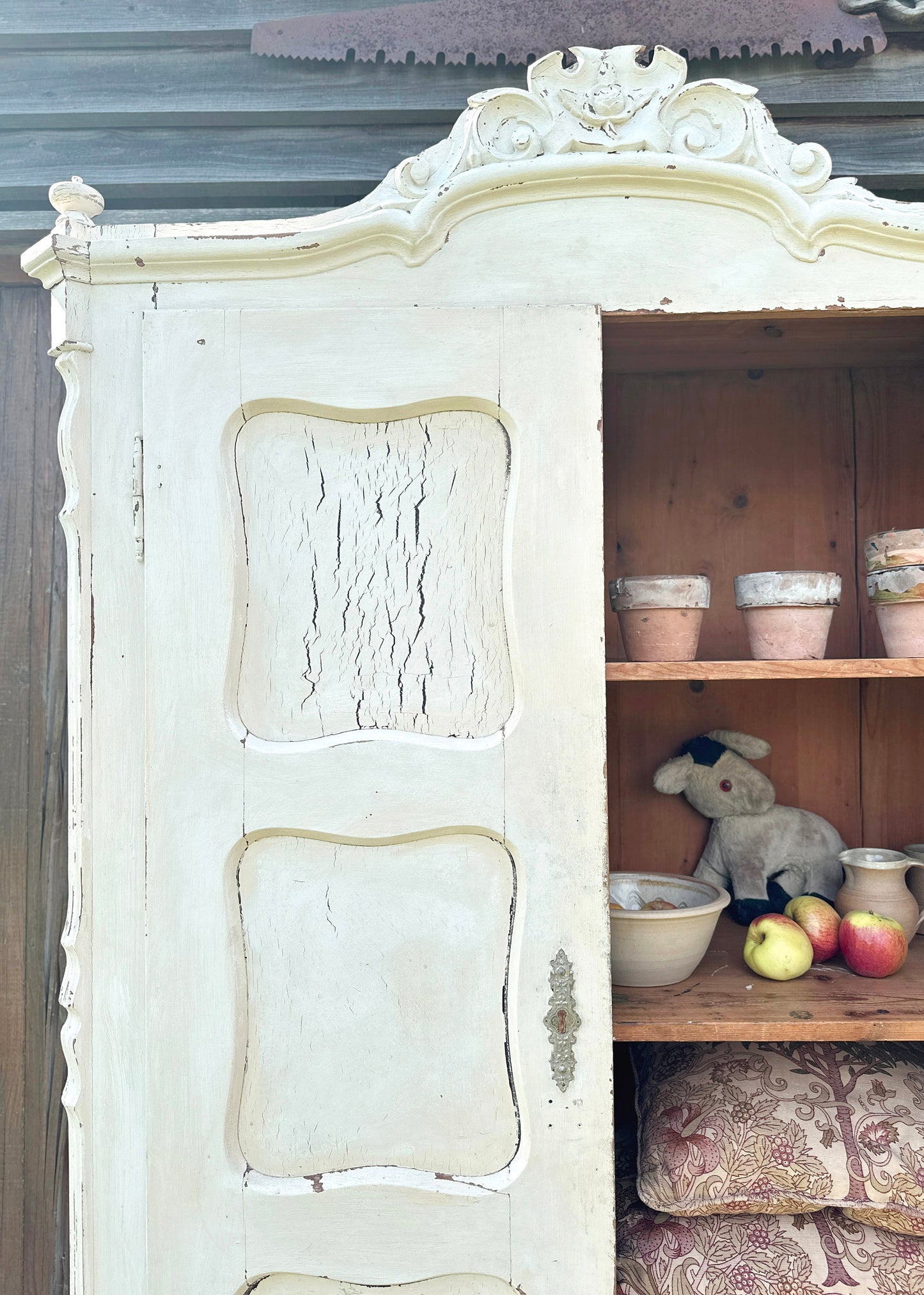 Antique French Armoire with Lock & Key