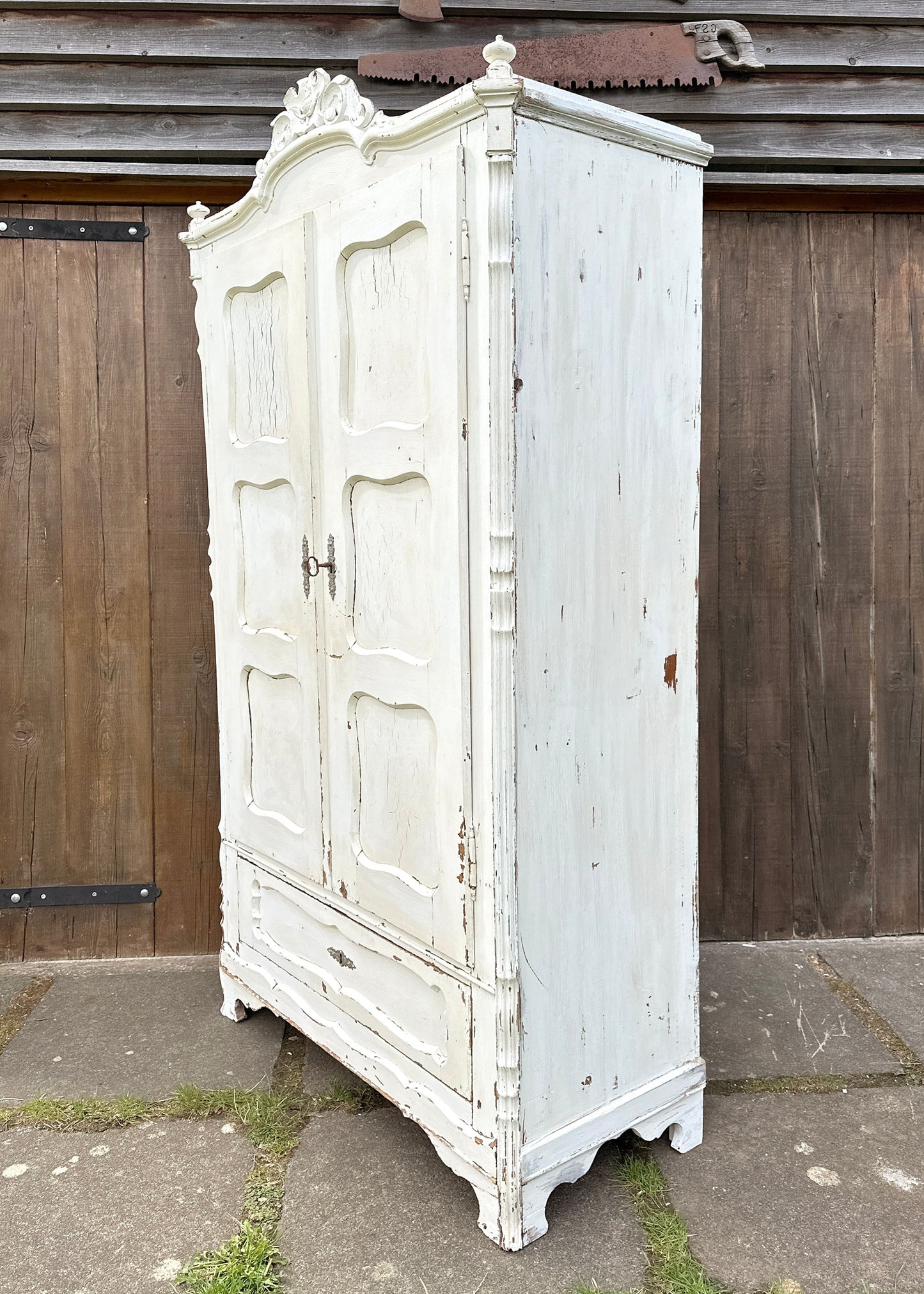 Antique French Armoire with Lock & Key