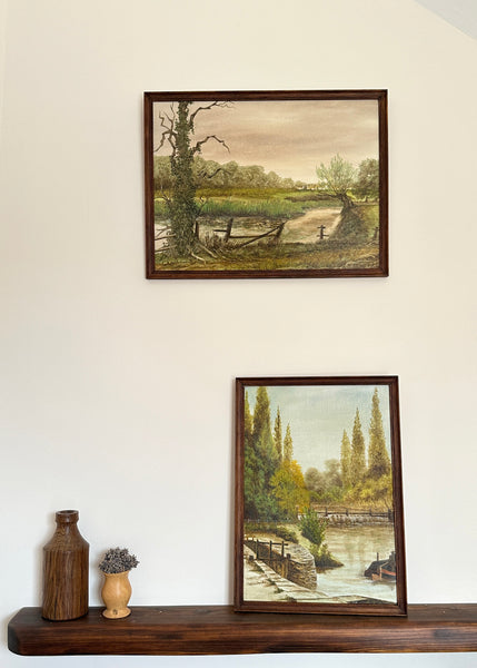 Moody River Oil Painting