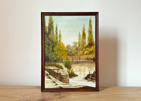 Old Canal Lock Painting