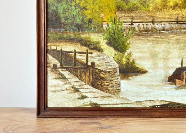 Old Canal Lock Painting
