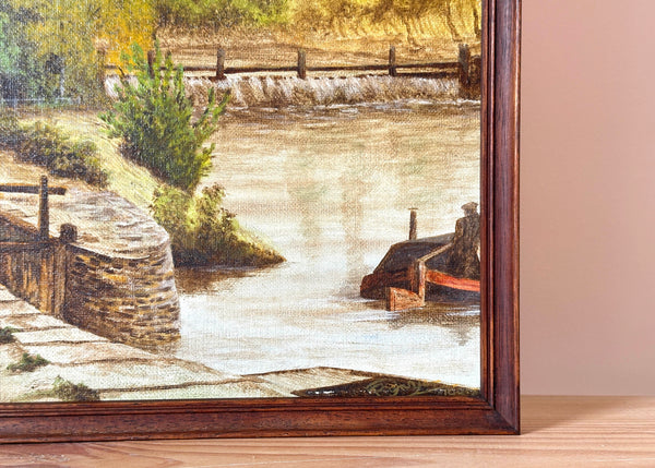Old Canal Lock Painting