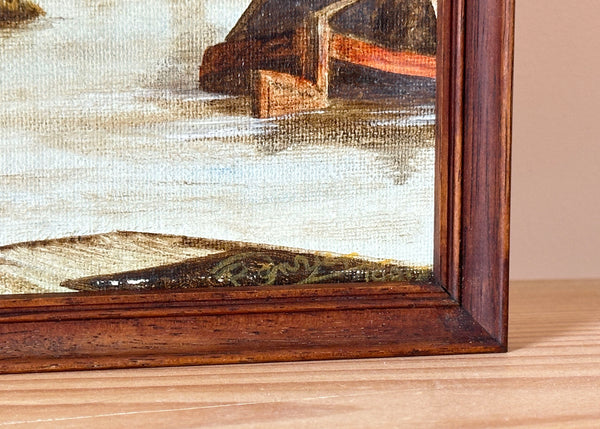 Old Canal Lock Painting