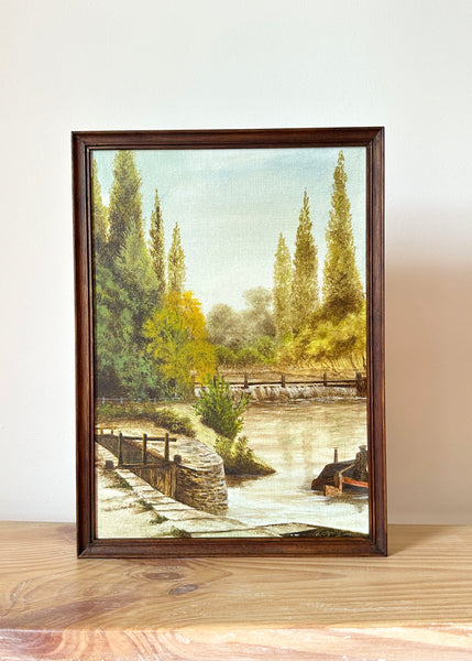 Old Canal Lock Painting