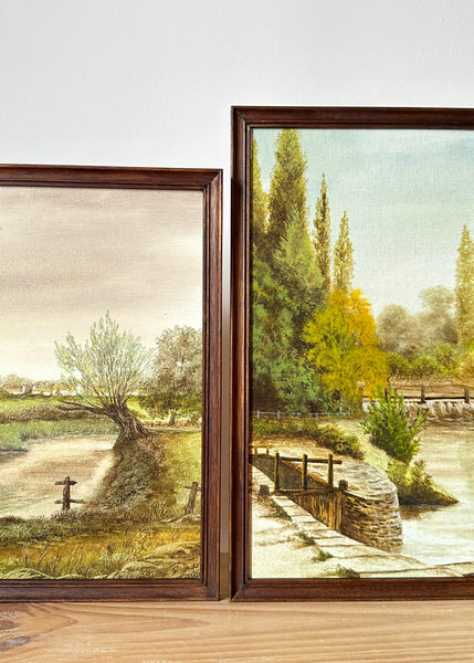 Moody River Oil Painting