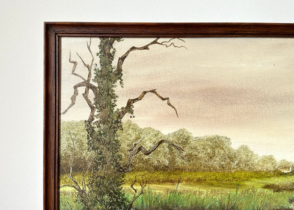 Moody River Oil Painting