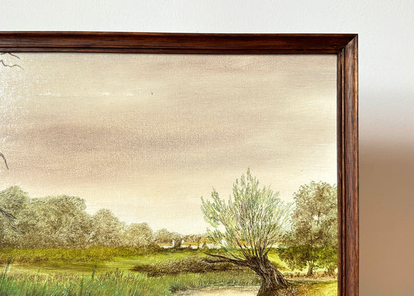 Moody River Oil Painting