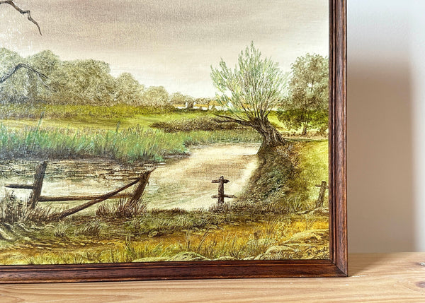 Moody River Oil Painting