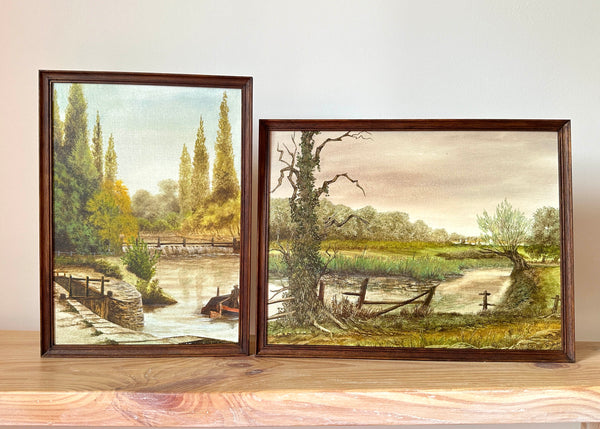 Old Canal Lock Painting