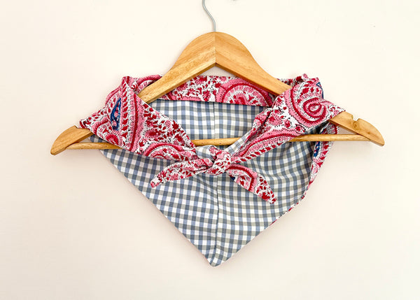 Printed Paisley Triangle Scarf