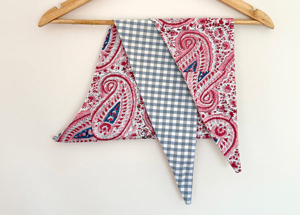 Printed Paisley Triangle Scarf