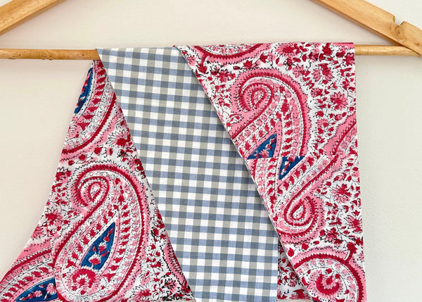 Printed Paisley Triangle Scarf