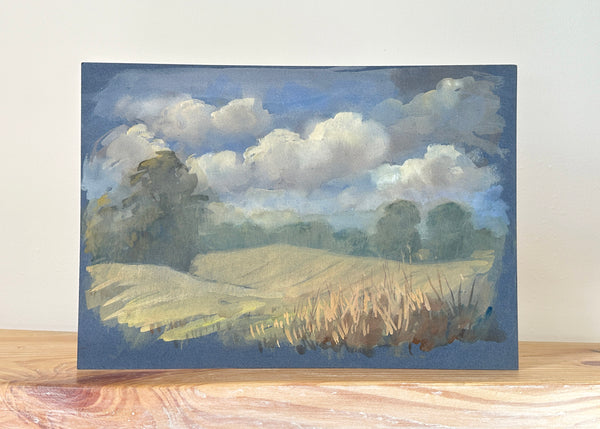 Wheat Fields Watercolour