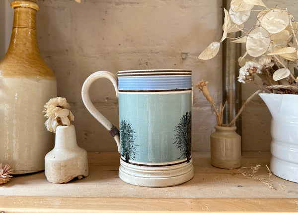 Mochaware PINT Mug, 1840s