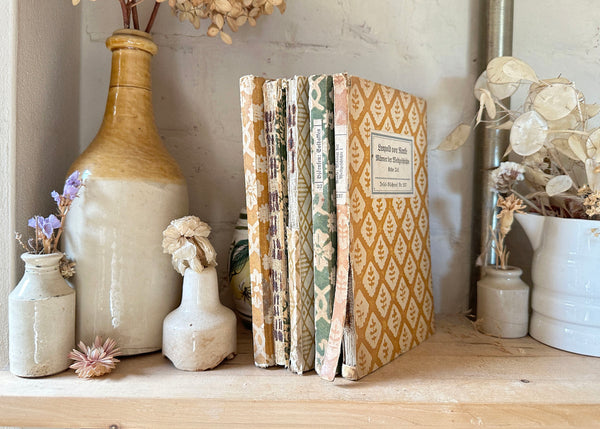 x5 Hand Printed German Books