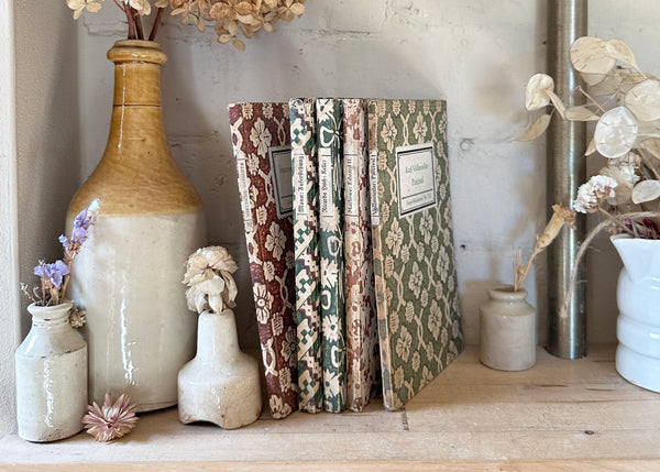x5 Hand Printed German Books