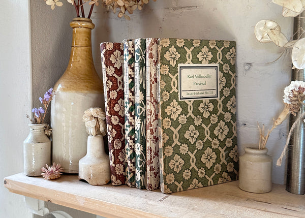 x5 Hand Printed German Books