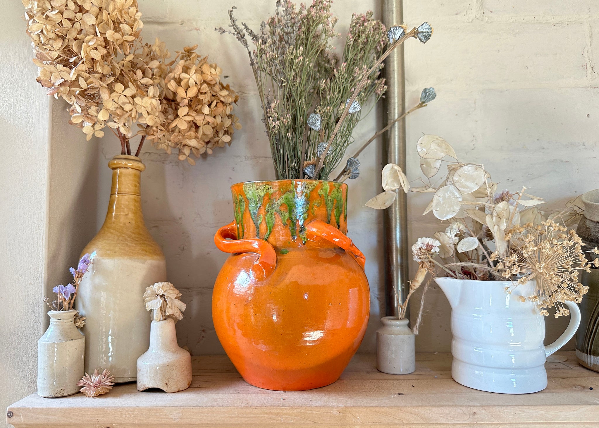 Handled French Slip Vase