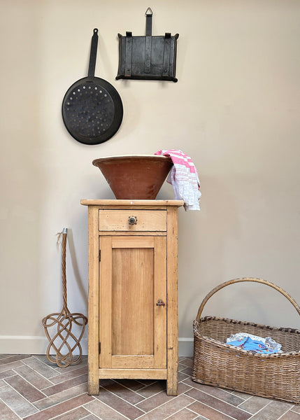 Stripped Pine Bedside Cabinet