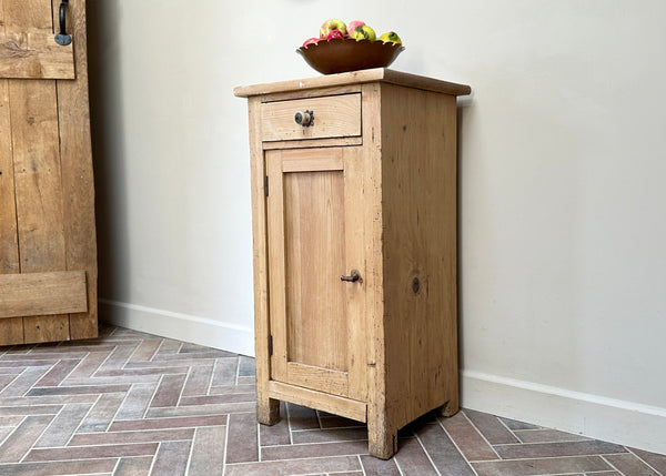 Stripped Pine Bedside Cabinet