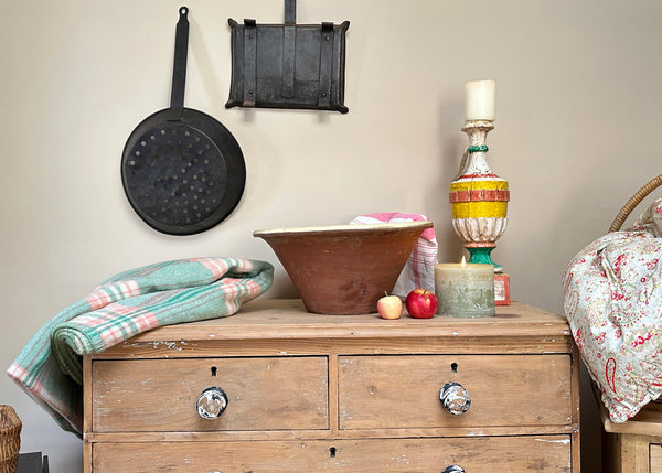 Painted Italian Candle Holder