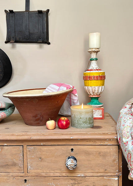 Painted Italian Candle Holder