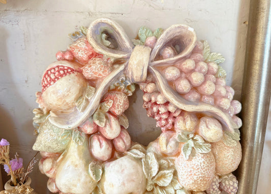 Ceramic Fruit Harvest Wreath