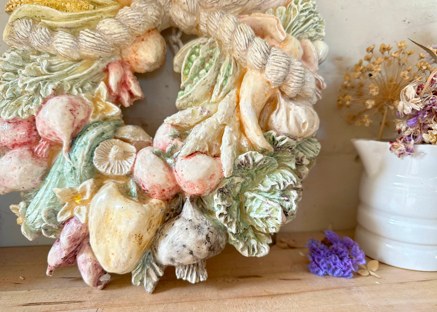 Ceramic Vegetable Harvest Wreath