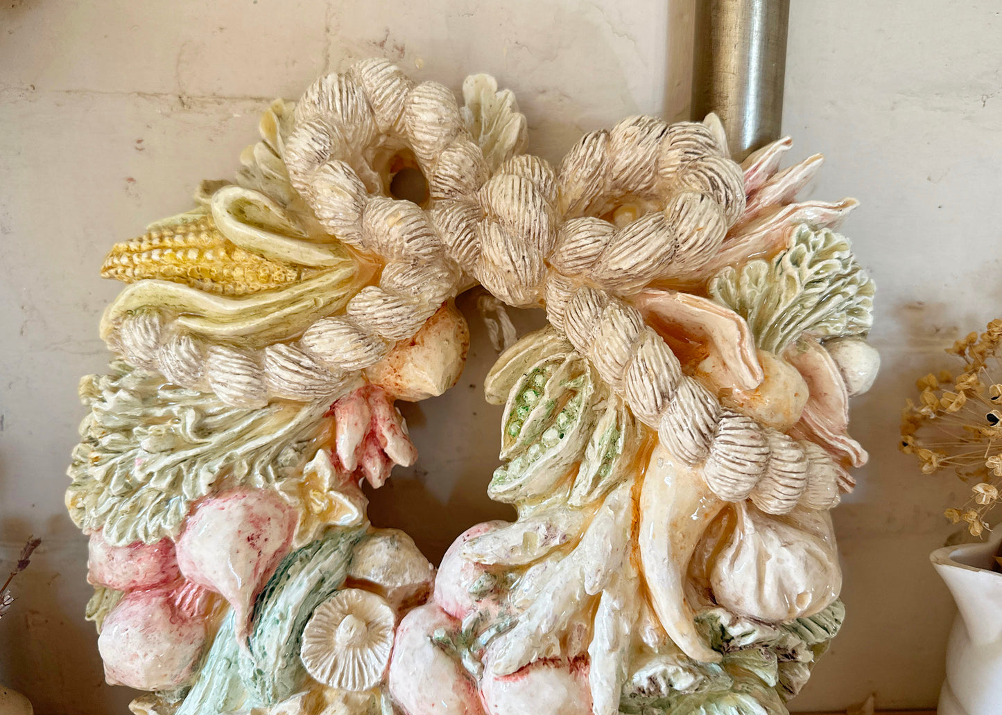 Ceramic Vegetable Harvest Wreath