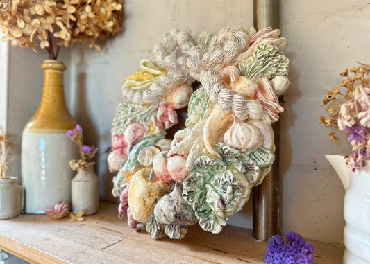 Ceramic Vegetable Harvest Wreath