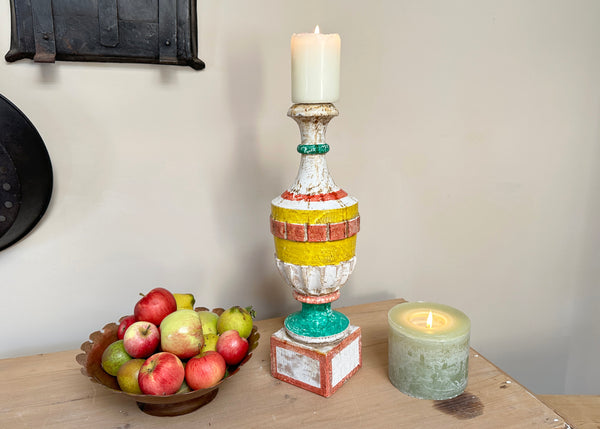 Painted Italian Candle Holder