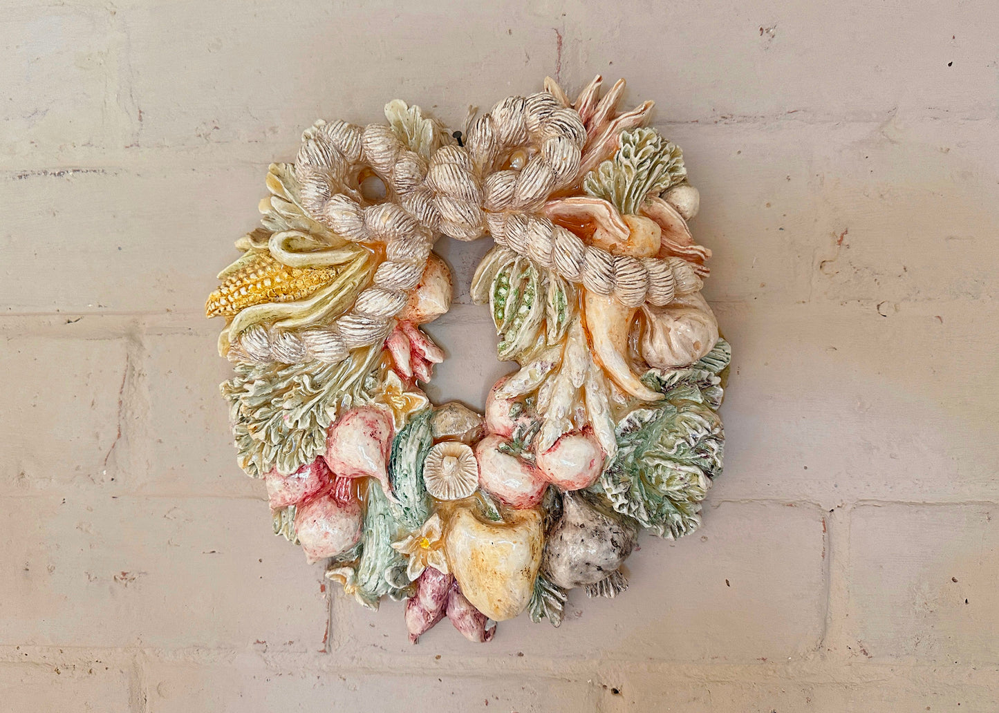 Ceramic Vegetable Harvest Wreath