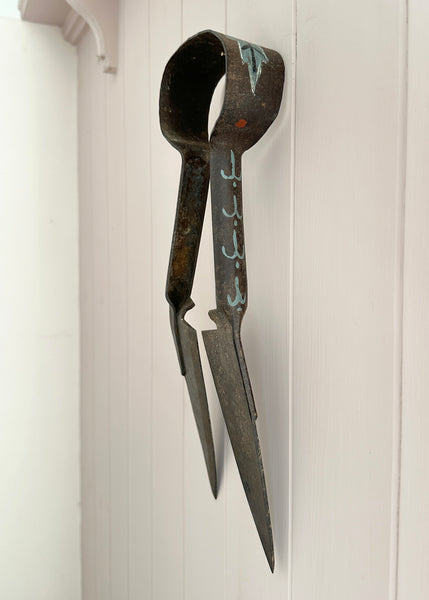 Painted Red Poppies Metal Shears