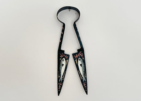Painted Mackerel Fish Metal Shears